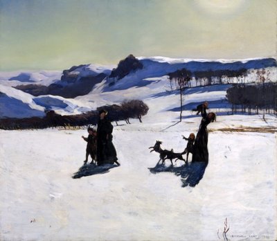 Schneefelder (Winter in den Berkshires) von Rockwell Kent